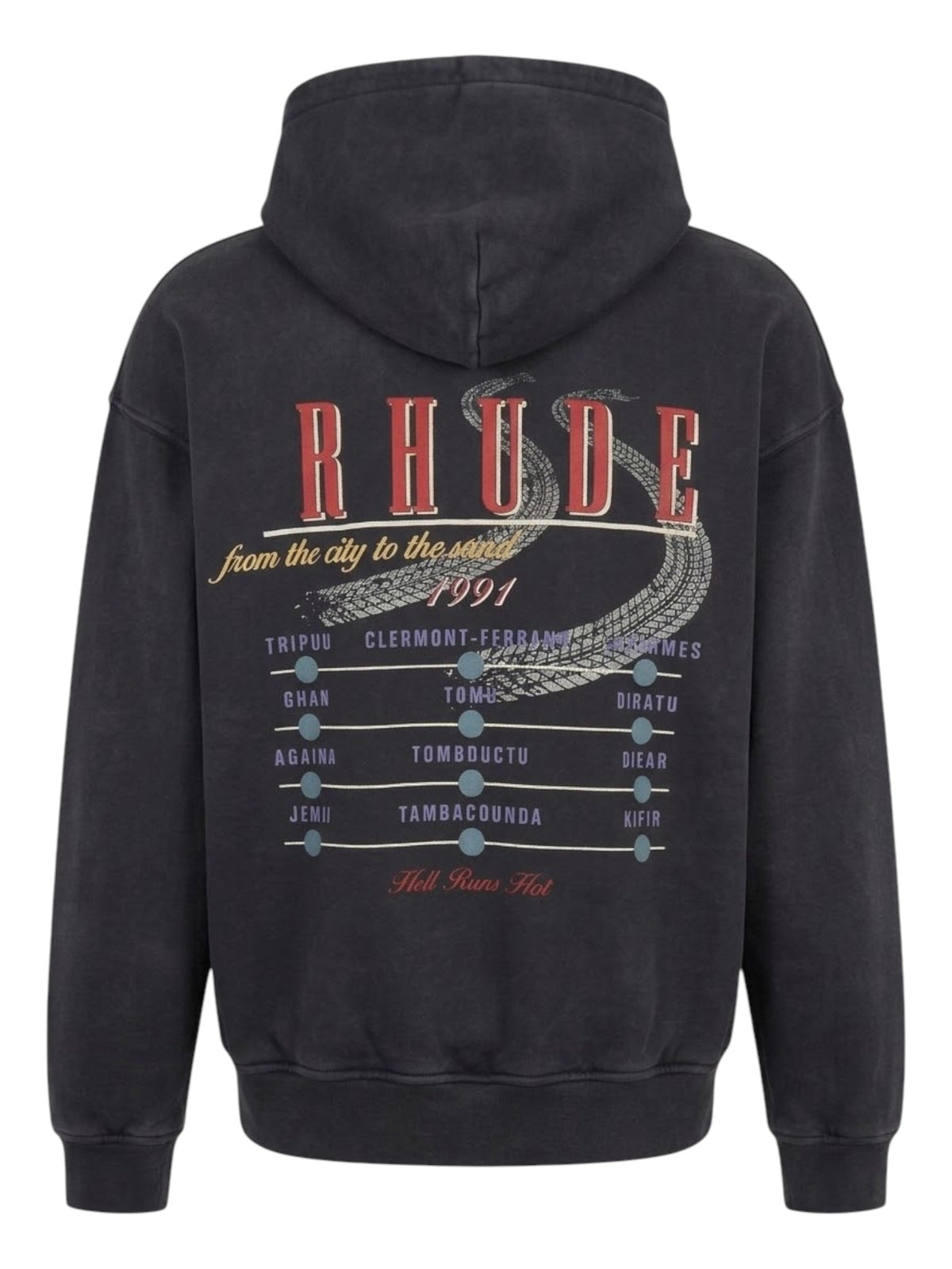 Probus Rhude The Desert Decides Hoodie Vintage Black/Red Rhude The Desert Decides Hoodie Vintage Black/Red BLACK/RED