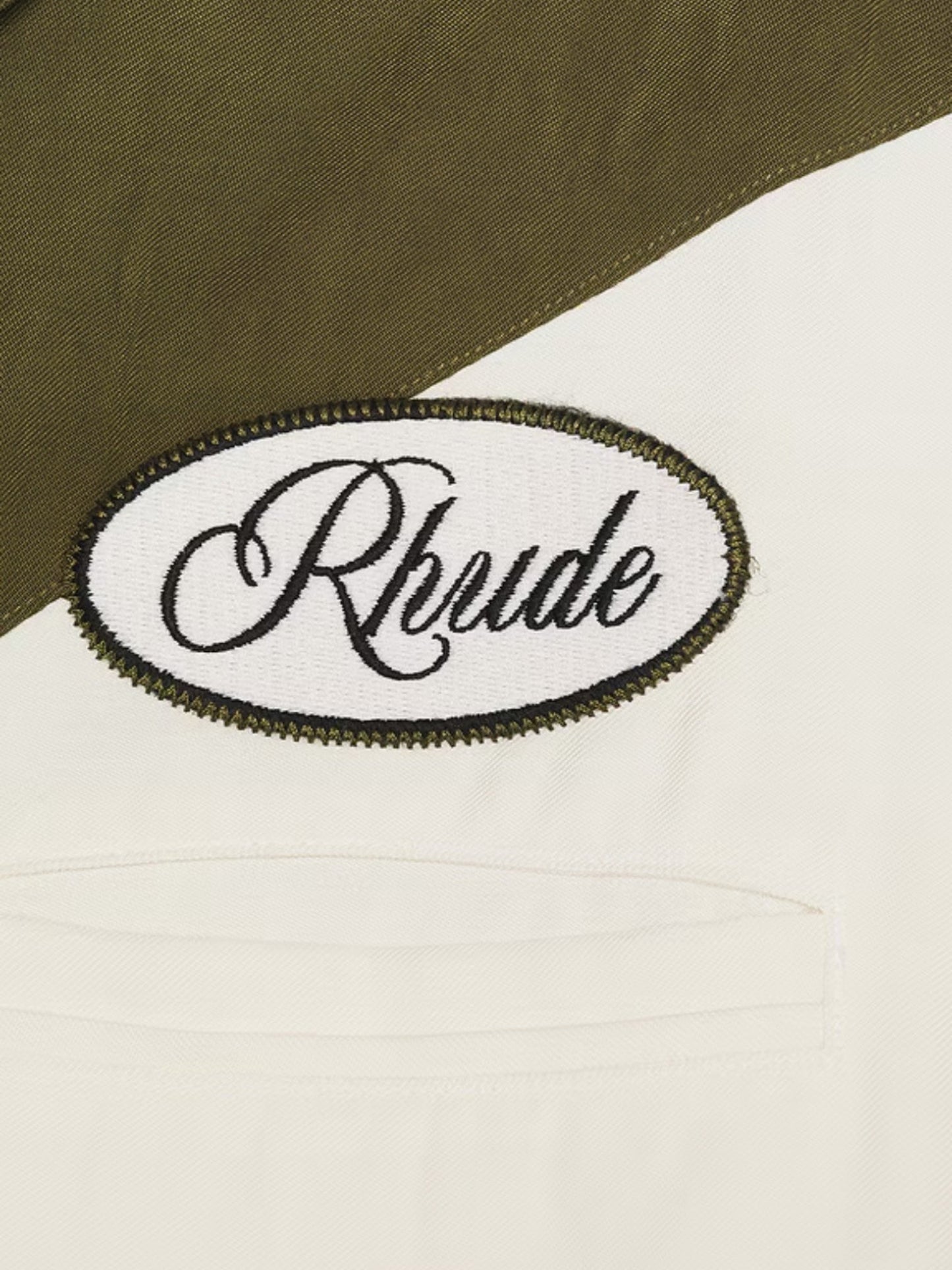 Rhude Town & Country Bowling Shirt Military