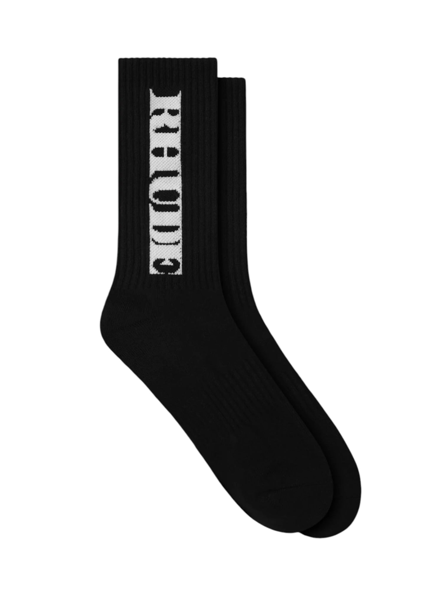 Rhude Tripoli Racing Logo Sock Black-White
