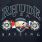 Rhude Usa Sailing Icon Tee Vtg Black/White