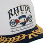 Rhude Usa Sailing Icon Trucker Hat Navy/White