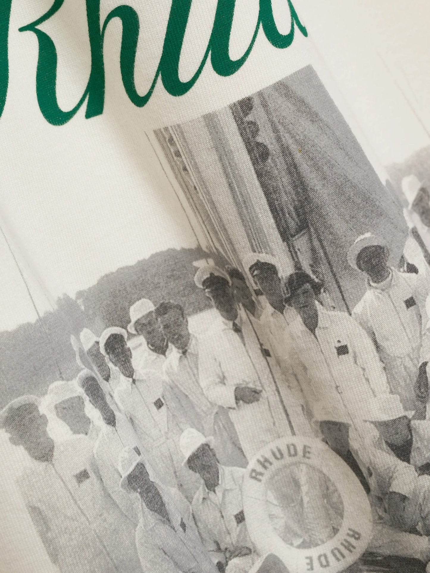 Rhude Virgin Islands Script Tee Vtg White/Black