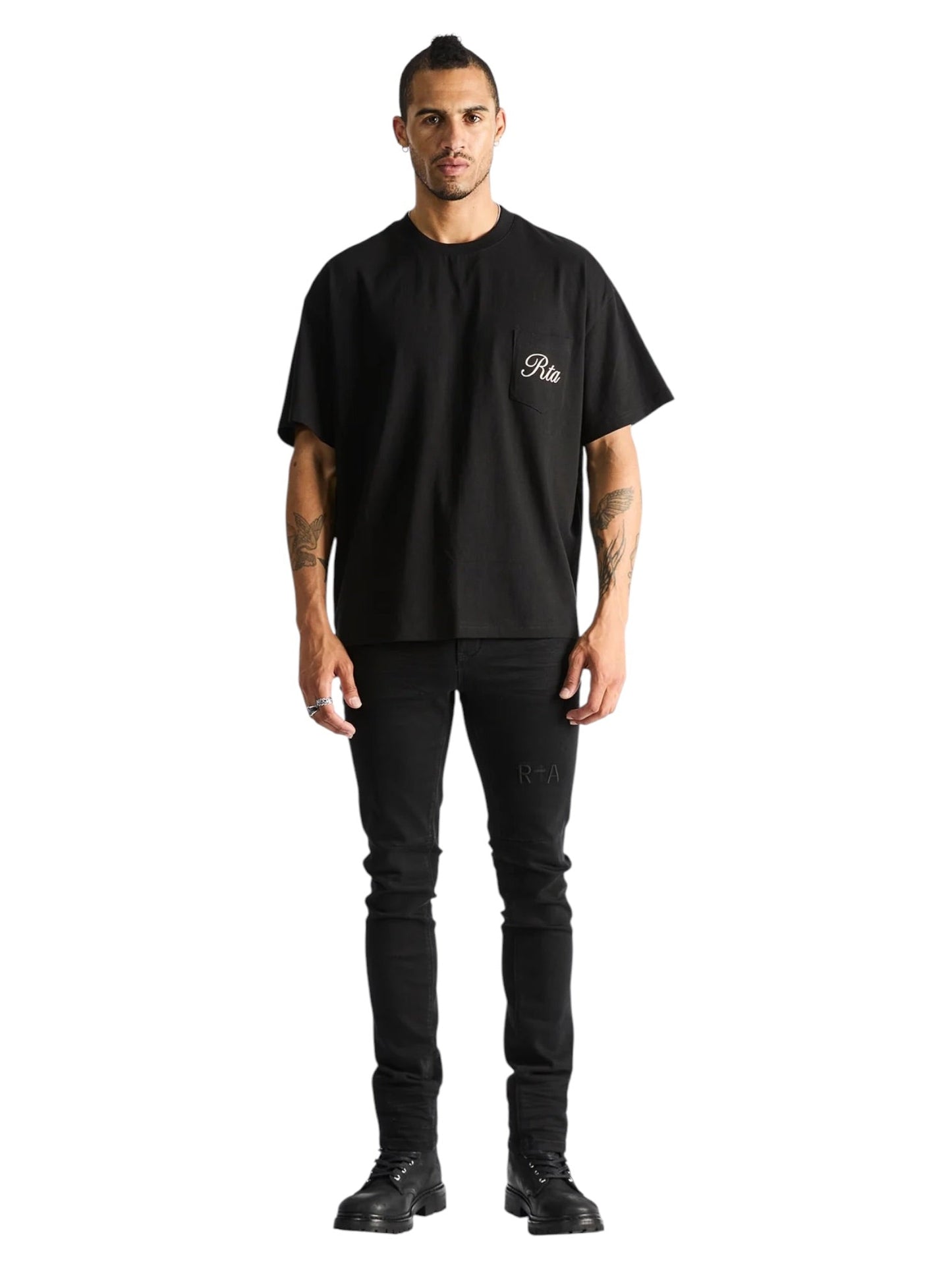 Probus Rta Bastien Pocket Tee | Black Clockface Rta Bastien Pocket Tee | Black Clockface BLACK
