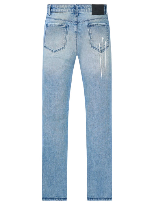 Rta Bryant Skinny Jean | Blue Haze Triple Cross