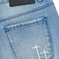 Rta Bryant Skinny Jean | Blue Haze Triple Cross