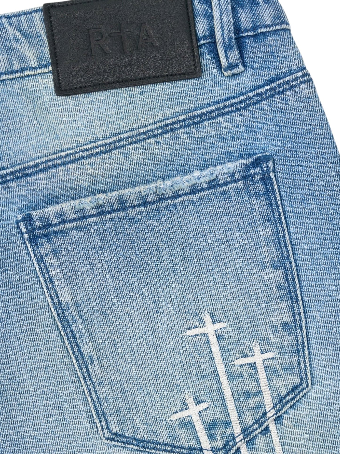 Rta Bryant Skinny Jean | Blue Haze Triple Cross