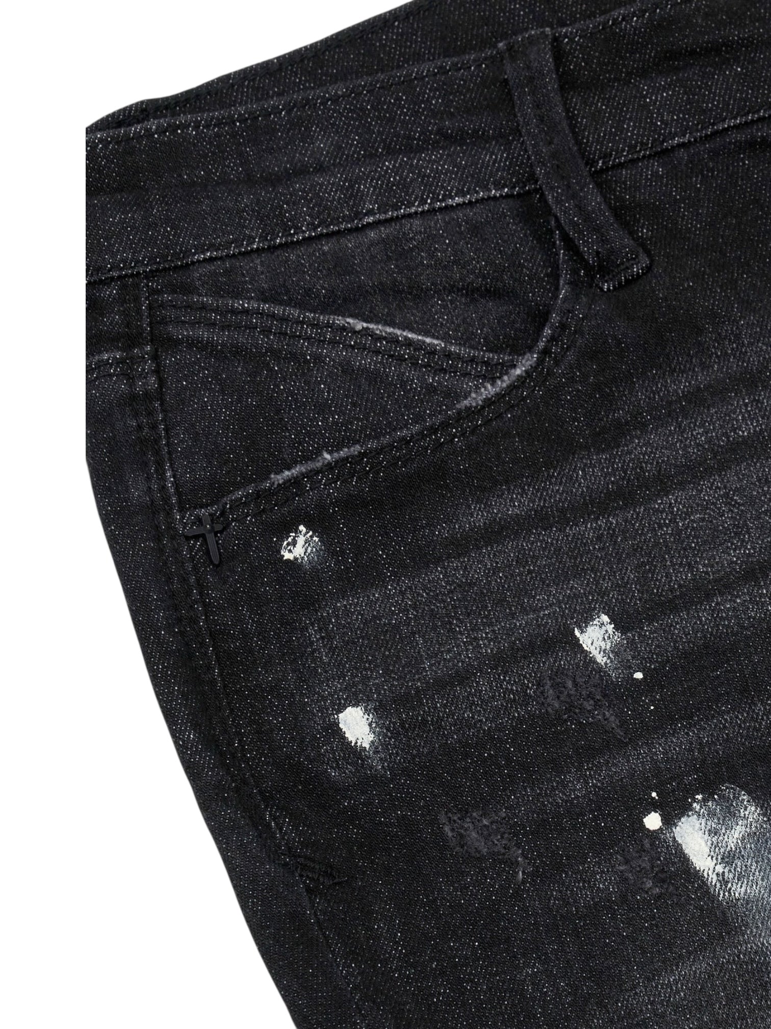 RTA Clayton Jean Distressed Charcoal Paint Black - Probus