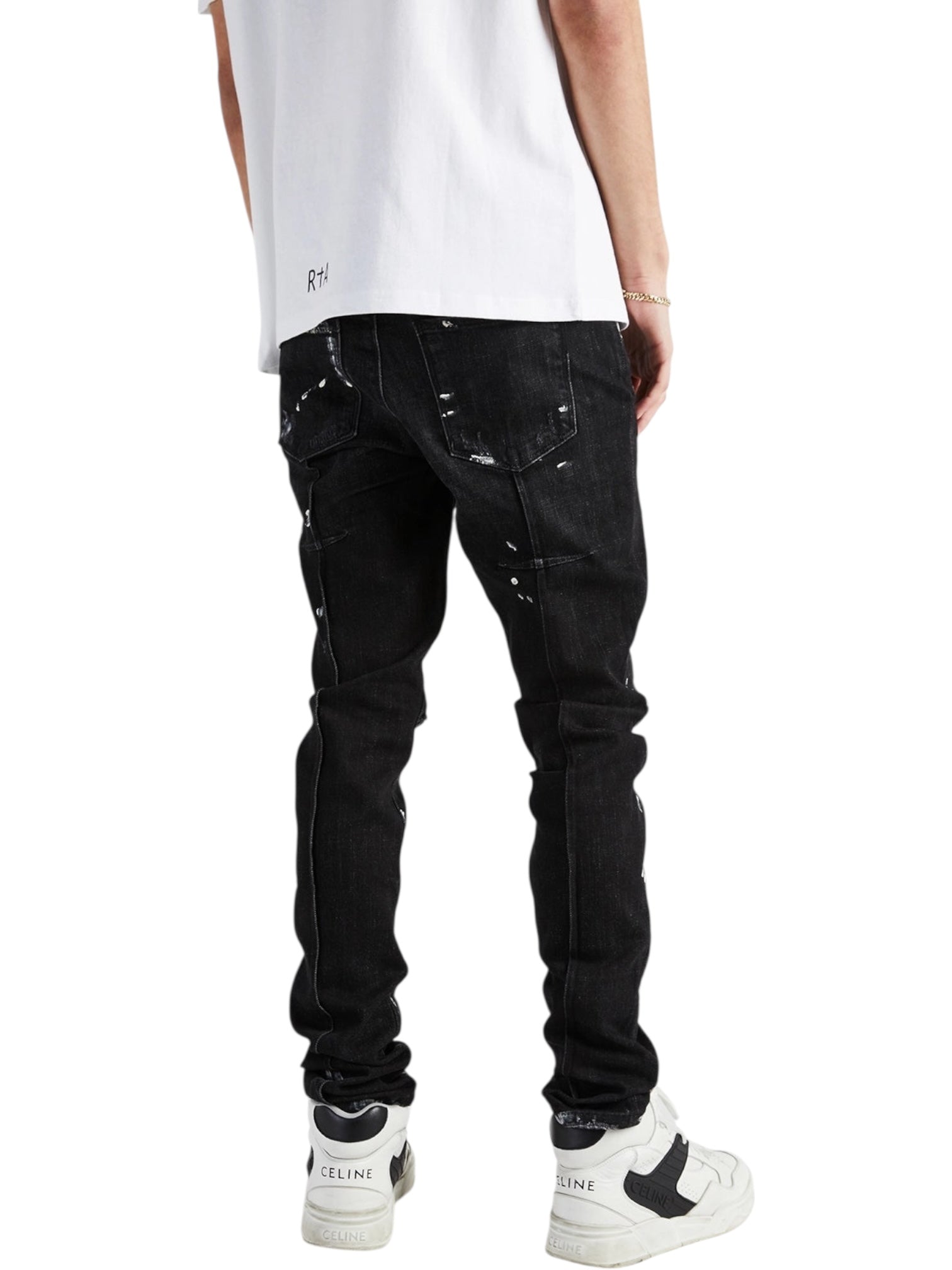 RTA Clayton Jean Distressed Charcoal Paint Black - Probus