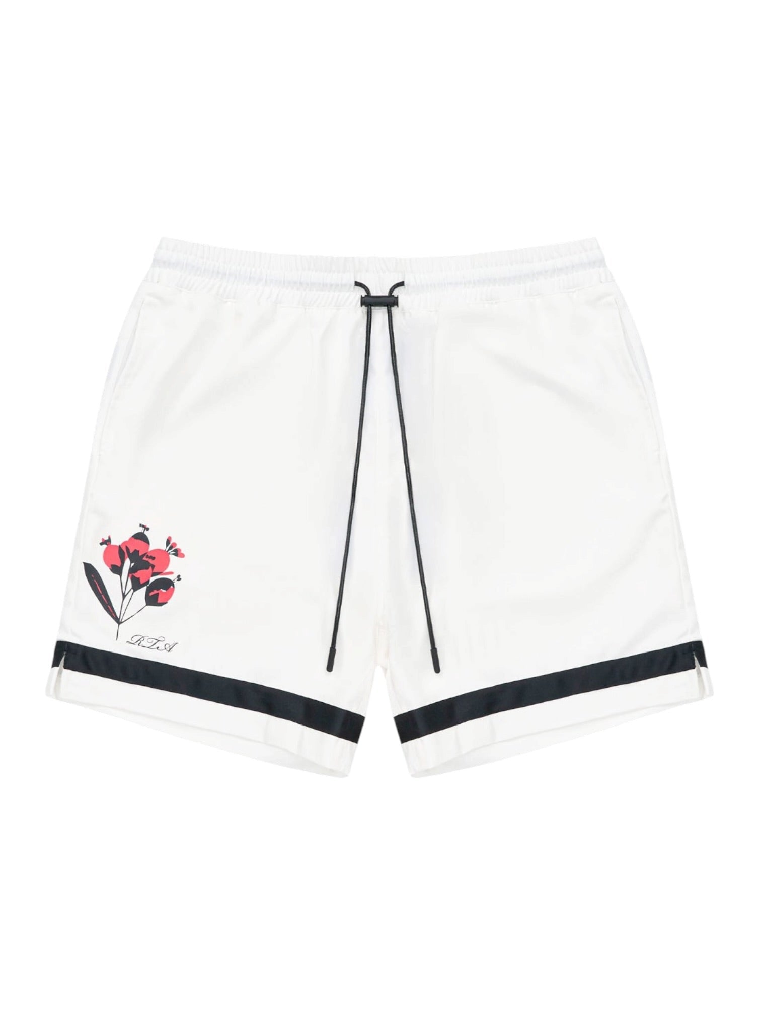 Rta Clyde Elasticated Short White Poppy