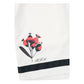 Rta Clyde Elasticated Short White Poppy
