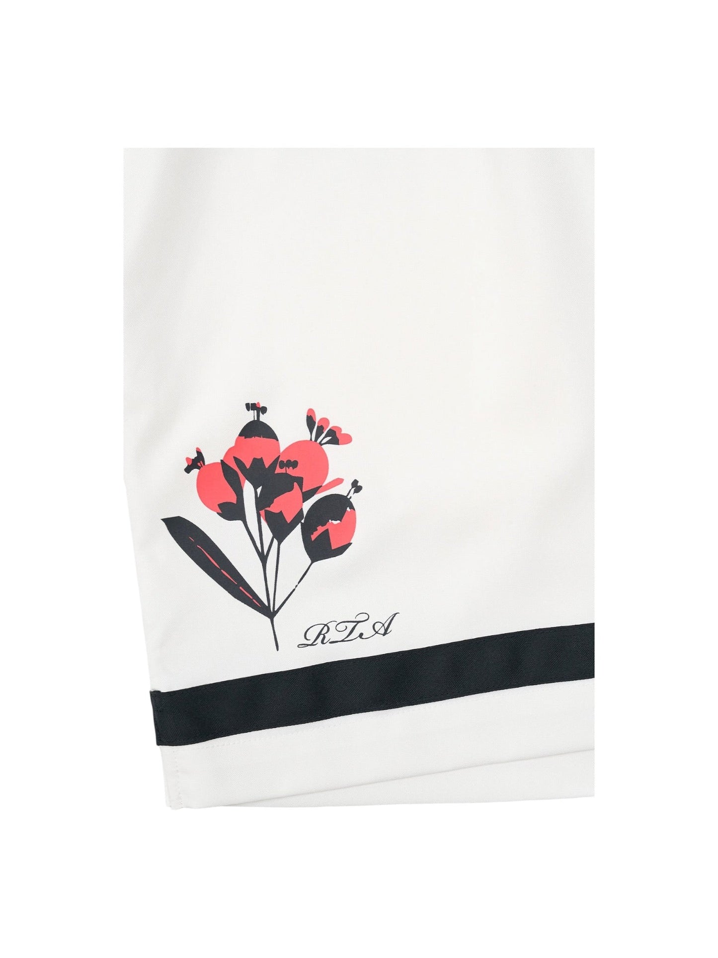 Rta Clyde Elasticated Short White Poppy