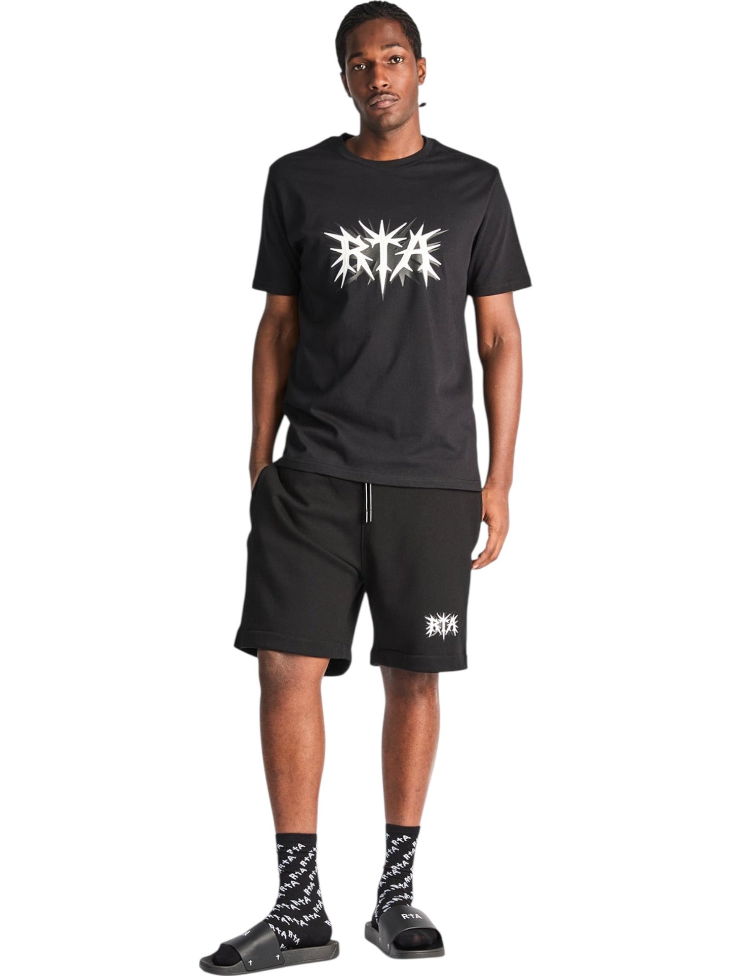 Rta Clyde Shorts | Black Spike