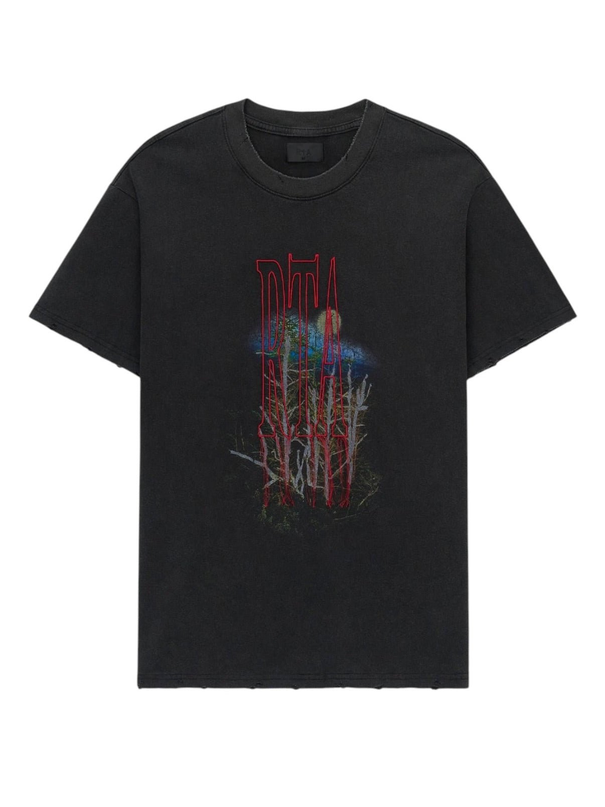 Rta Colin Oversized Short Sleeve Tee Black Forest