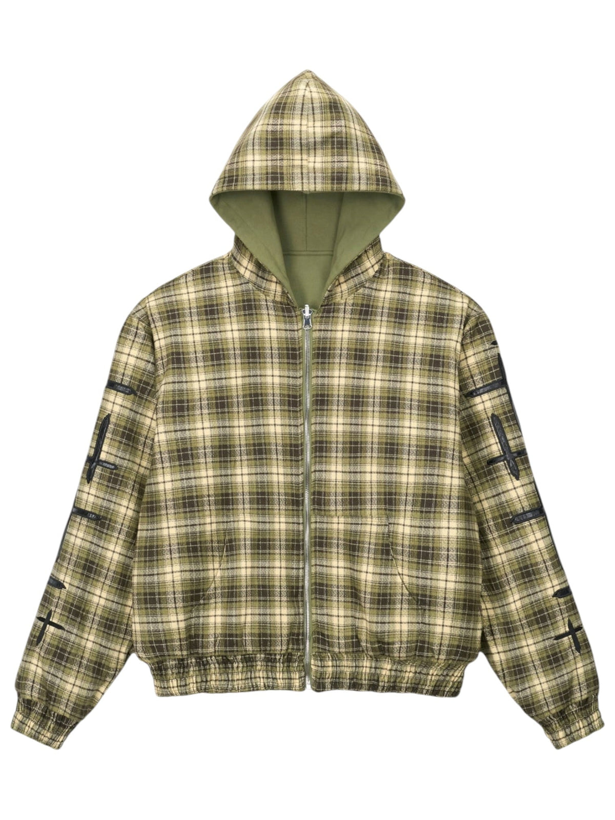 Probus Rta Elen Reversible Zip Up Hoodie | Olive Plaid Combo Rta Elen Reversible Zip Up Hoodie | Olive Plaid Combo OLIVE