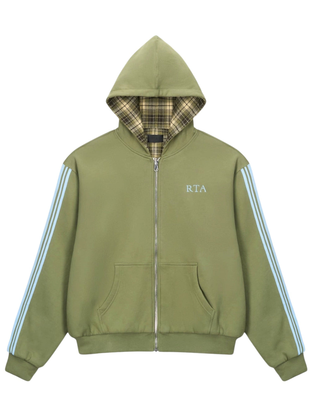 Probus Rta Elen Reversible Zip Up Hoodie | Olive Plaid Combo Rta Elen Reversible Zip Up Hoodie | Olive Plaid Combo OLIVE