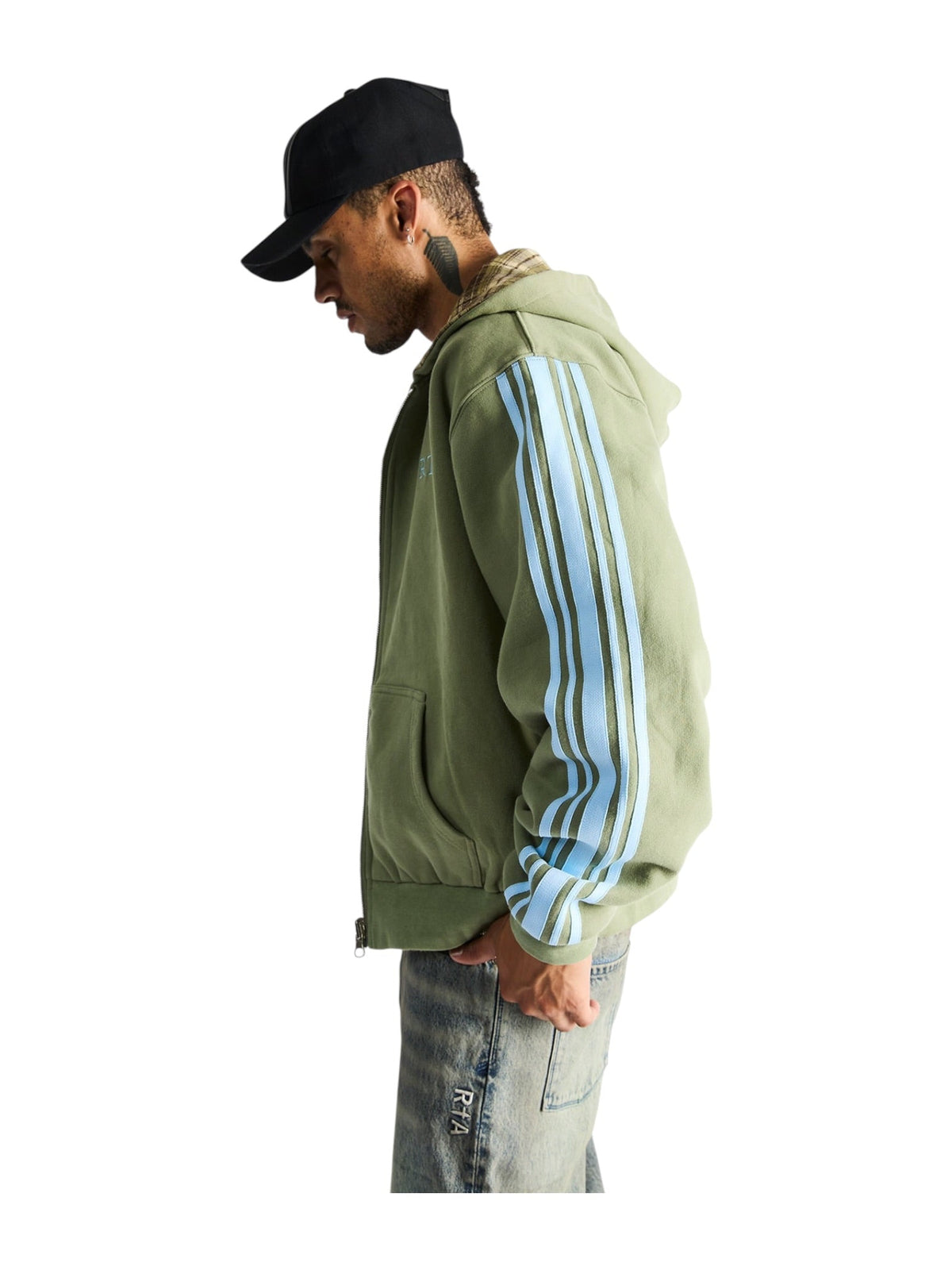 Probus Rta Elen Reversible Zip Up Hoodie | Olive Plaid Combo Rta Elen Reversible Zip Up Hoodie | Olive Plaid Combo OLIVE