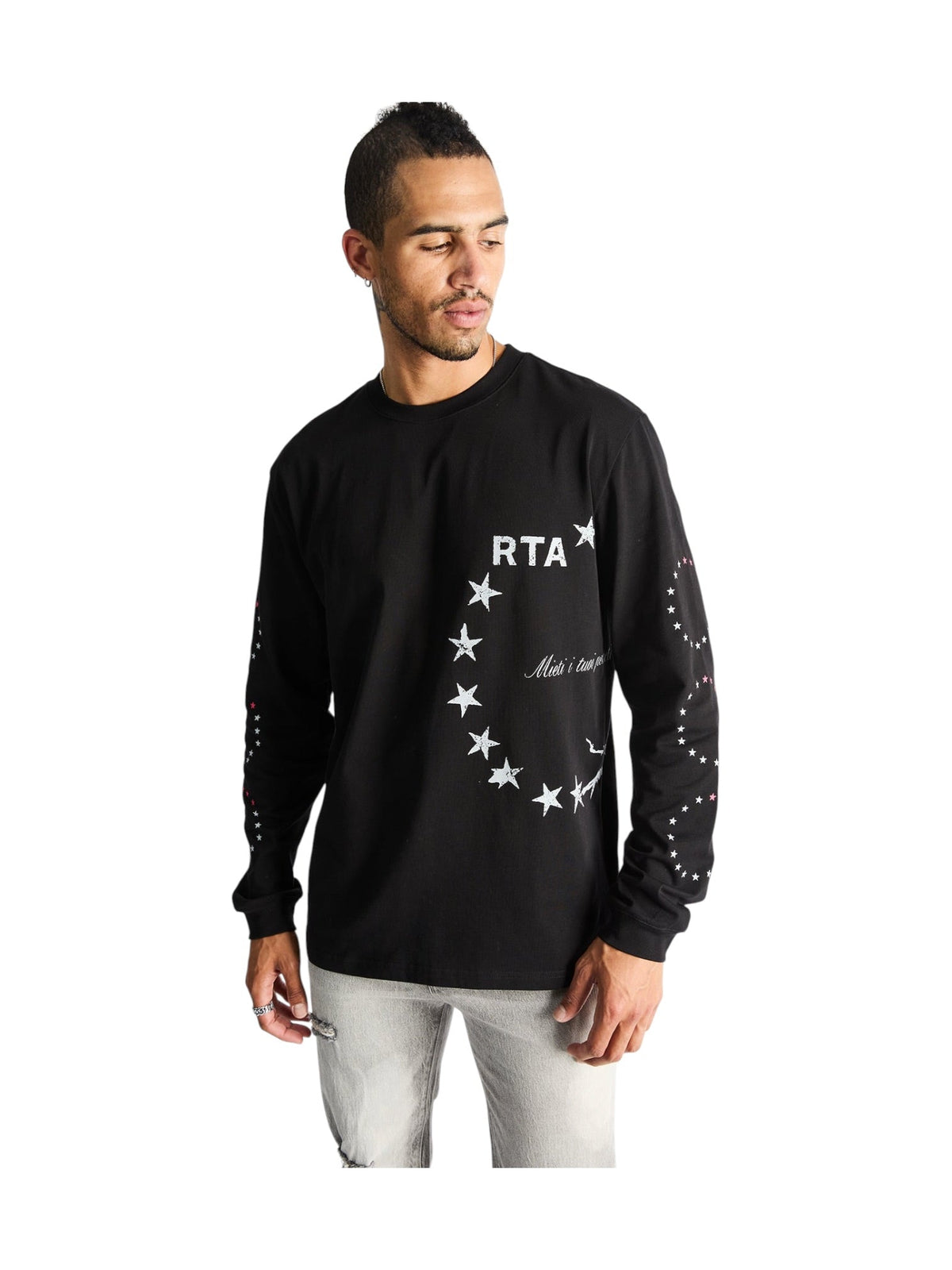 Probus Rta Lawrence Long Sleeve Tee Black Star Wire Rta Lawrence Long Sleeve Tee Black Star Wire BLACK