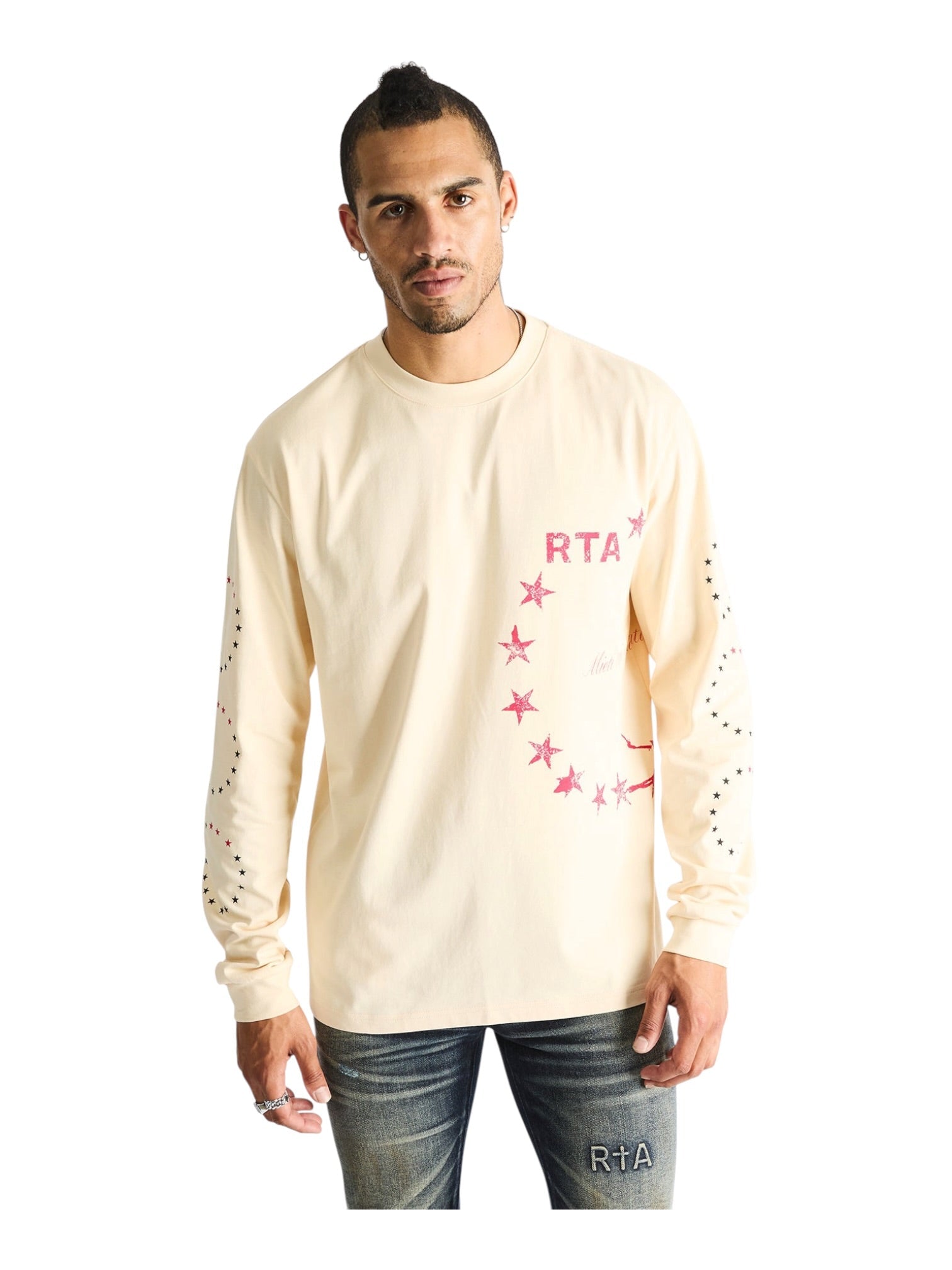 Probus Rta Lawrence Long Sleeve Tee | Bone Star Wire Rta Lawrence Long Sleeve Tee | Bone Star Wire BEIGE