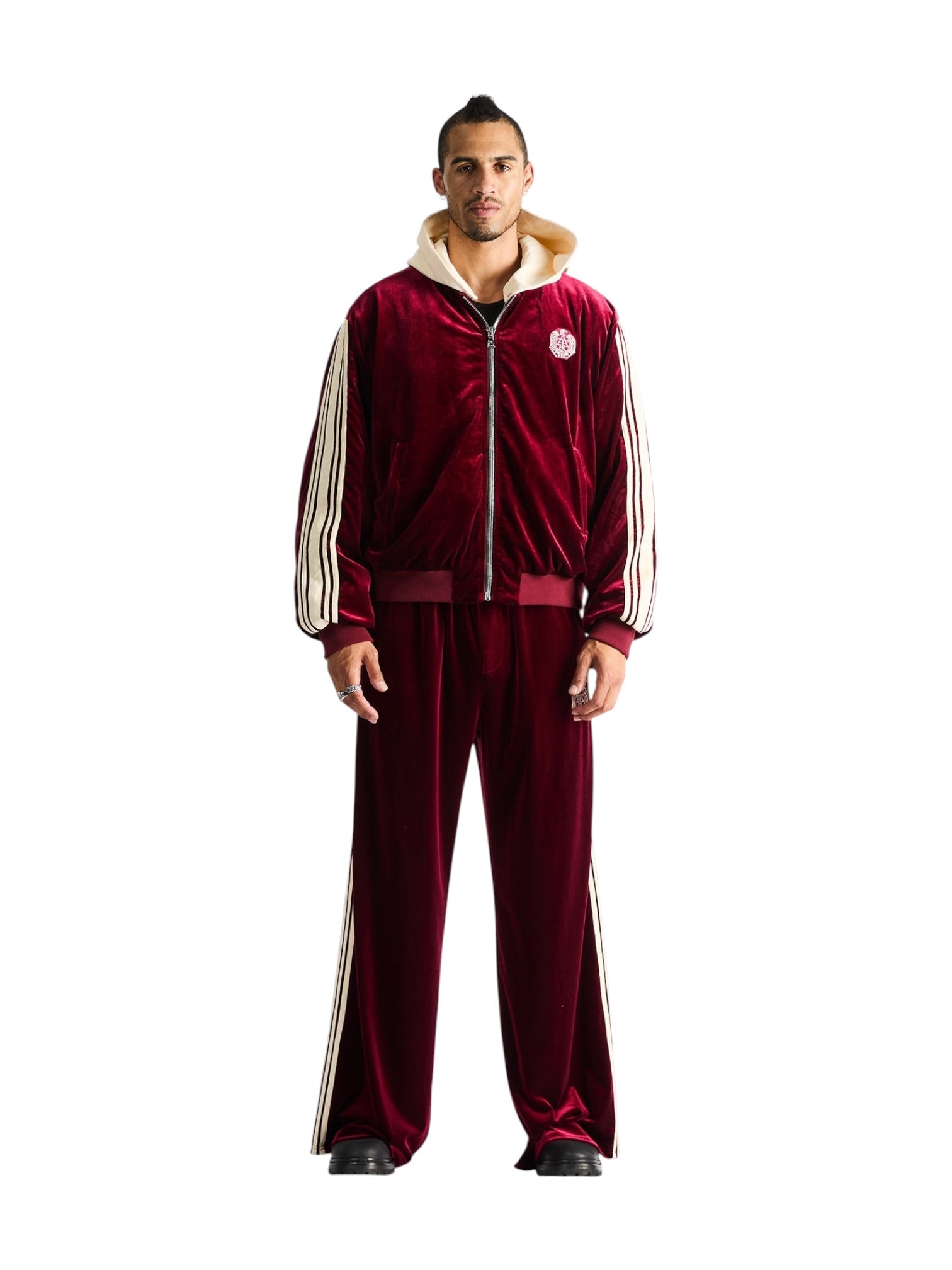 Probus Rta Luxen Baggy Sweatpants | Burgundy Crest Rta Luxen Baggy Sweatpants | Burgundy Crest BURGUNDY