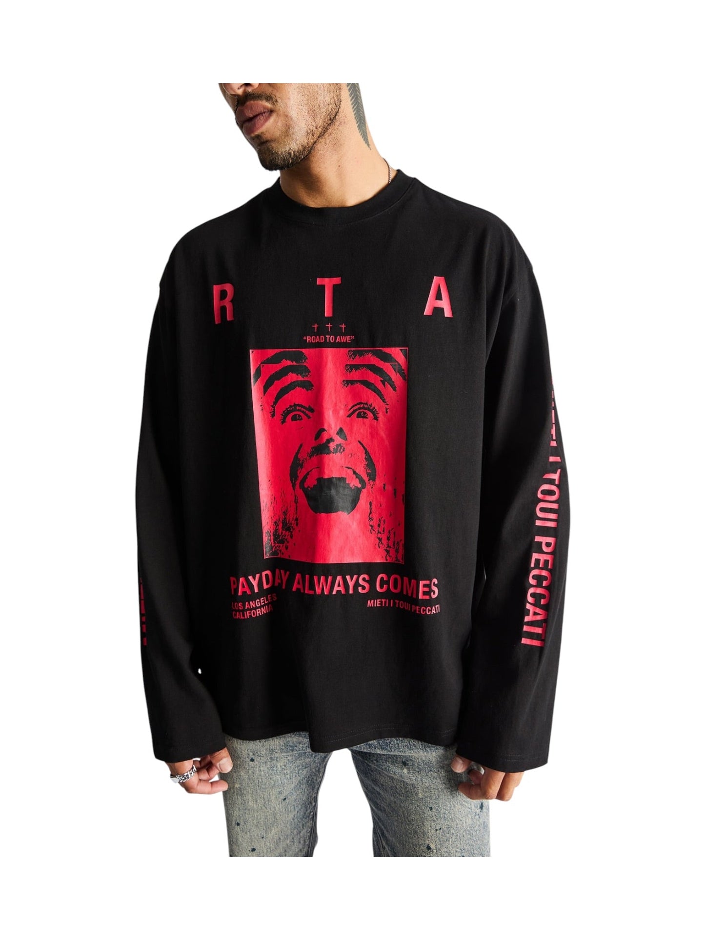 Probus Rta Marceau Oversized Ls Tee | Black Payday Rta Marceau Oversized Ls Tee | Black Payday BLACK