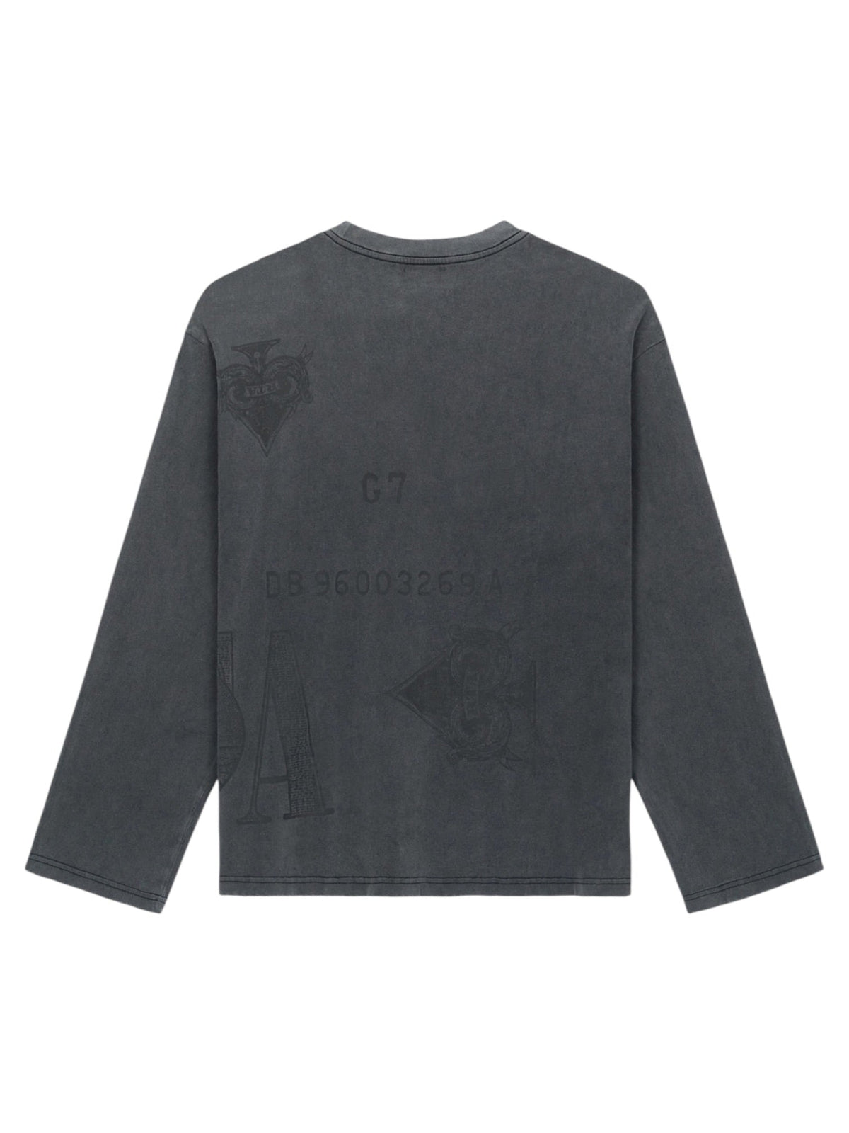 Probus Rta Marceau Oversized Ls Tee | Vintage Black Counterfeit Rta Marceau Oversized Ls Tee | Vintage Black Counterfeit BLACK