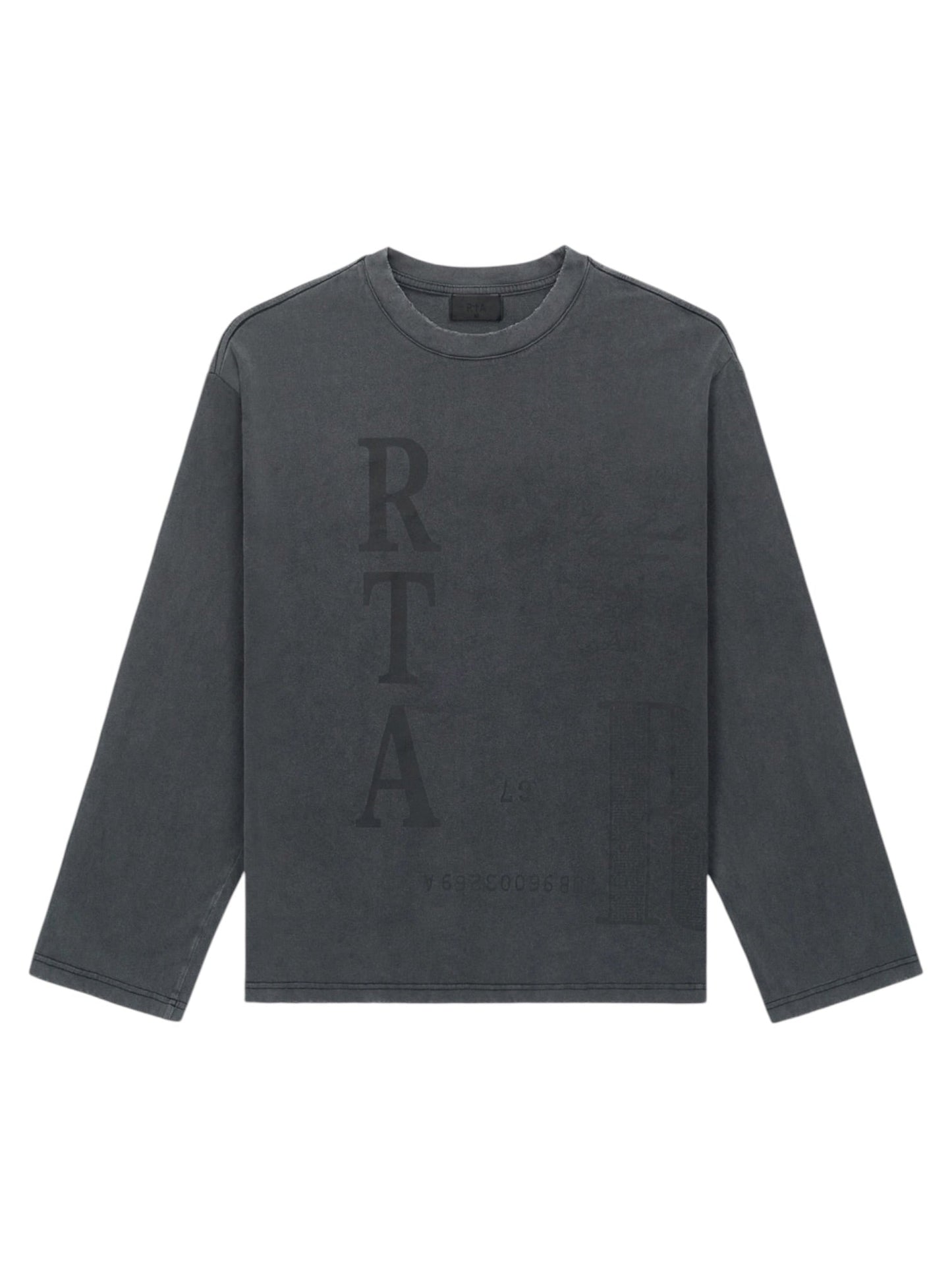 Probus Rta Marceau Oversized Ls Tee | Vintage Black Counterfeit Rta Marceau Oversized Ls Tee | Vintage Black Counterfeit BLACK