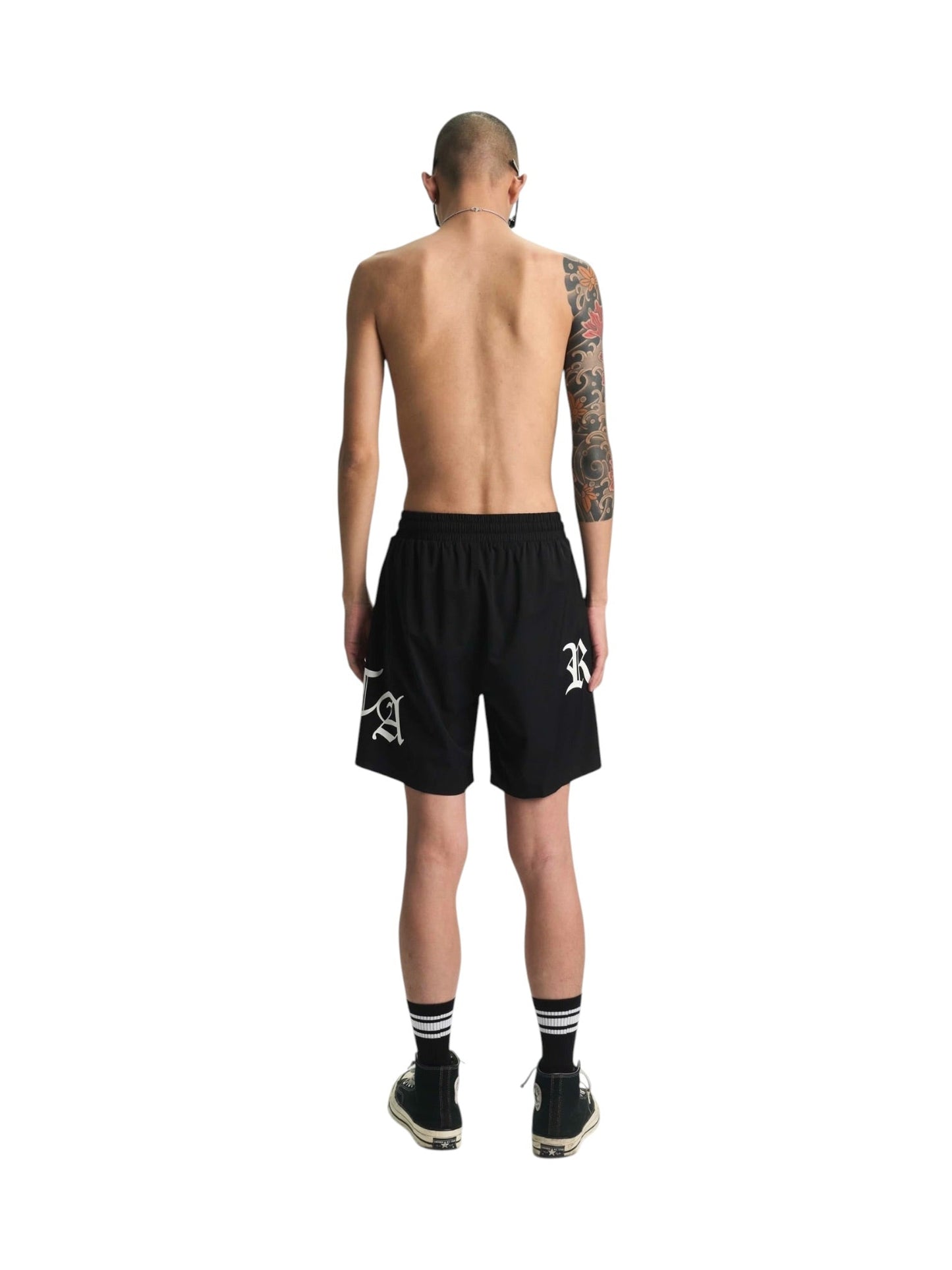 Rta Mark Swim Short Black Old English RTA