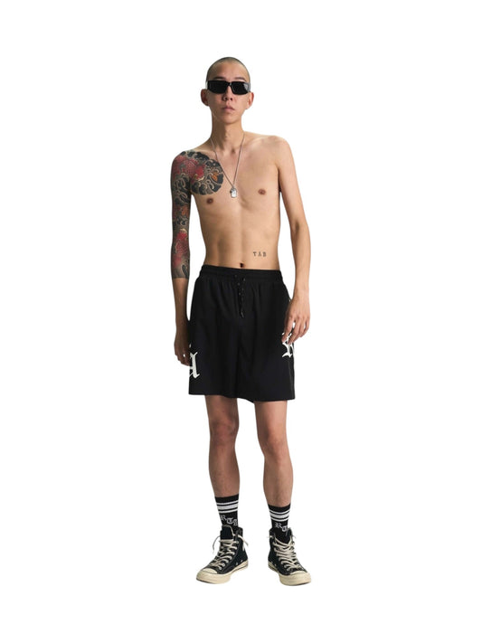 Rta Mark Swim Short Black Old English RTA