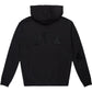 The RTA Markus Hoody Black by RTA features bold "RTA" lettering across the back and a subtle left-sleeve patch, making it ideal for a statement yet timeless look.