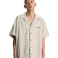 Rta Nathan Oversized Shirt Beige Poppy