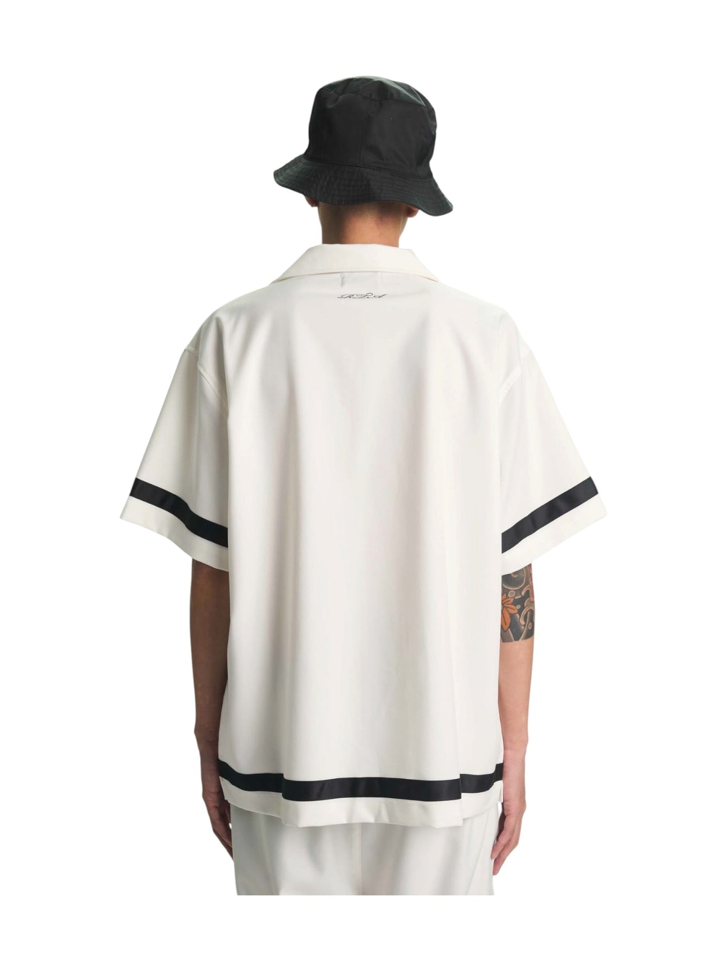 Rta Nathan Oversized Shirt White Poppy