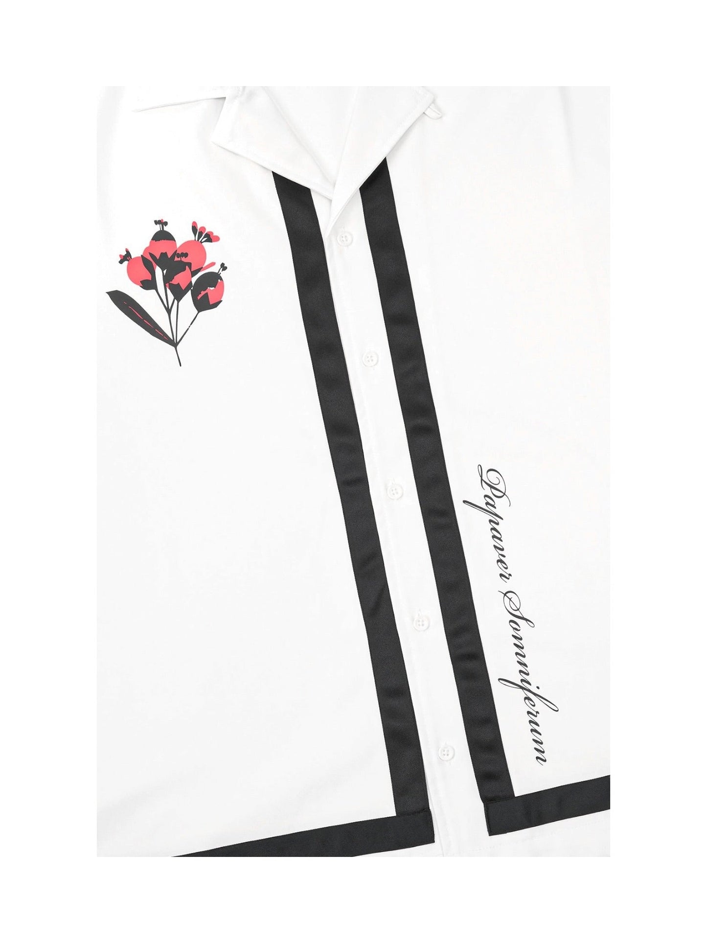 Rta Nathan Oversized Shirt White Poppy