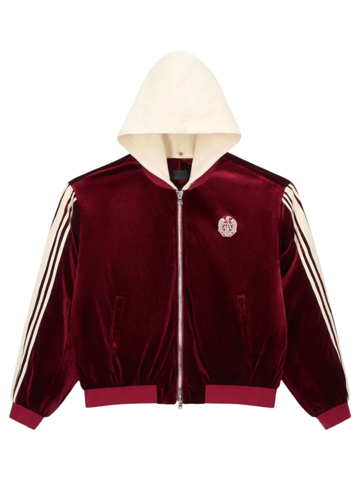 Rta Rei Bomber Hoodie | Burgundy Crest Burgundy