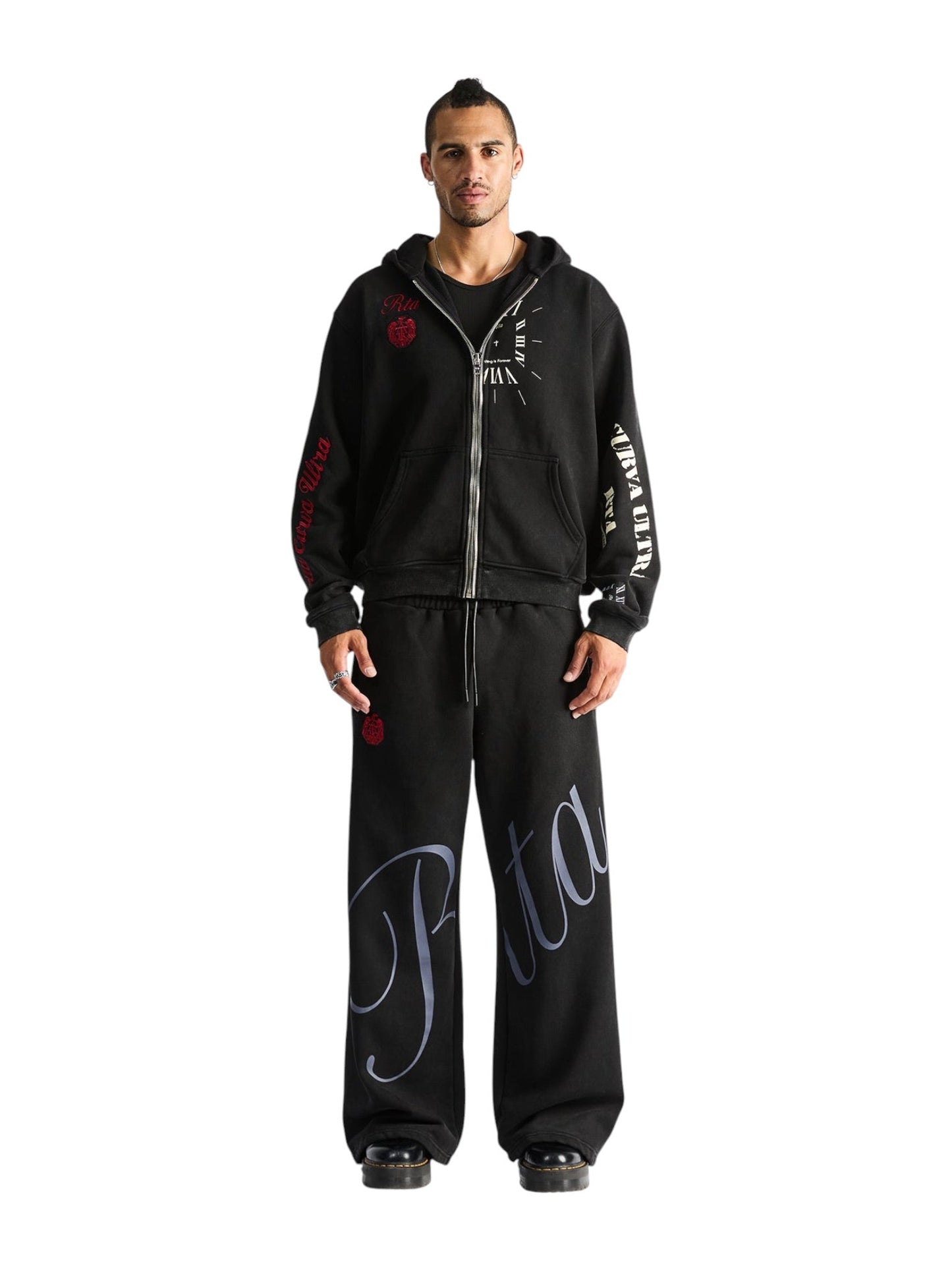 Probus Rta Riko Half Half Zip Up | Vintage Black Combo Rta Riko Half Half Zip Up | Vintage Black Combo BLACK