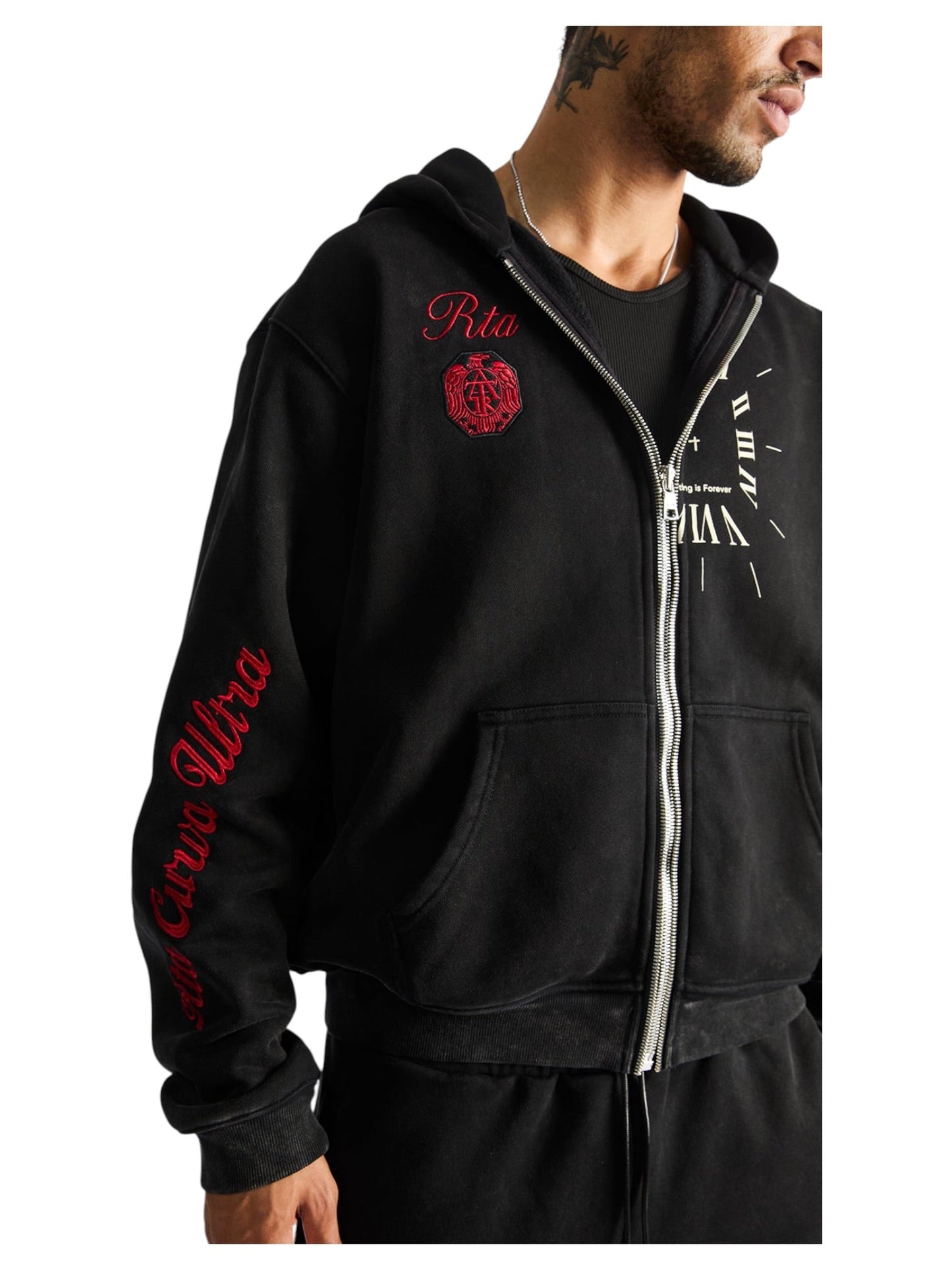 Probus Rta Riko Half Half Zip Up | Vintage Black Combo Rta Riko Half Half Zip Up | Vintage Black Combo BLACK