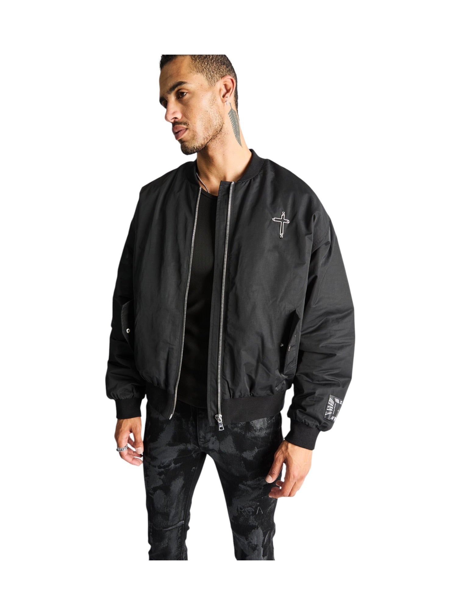 Probus Rta Rowan Half Half Bomber | Black Rta Rowan Half Half Bomber | Black BLACK