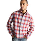 Probus Rta Rynor Cropped Button Up Shirt | Red Plaid Rta Rynor Cropped Button Up Shirt | Red Plaid RED