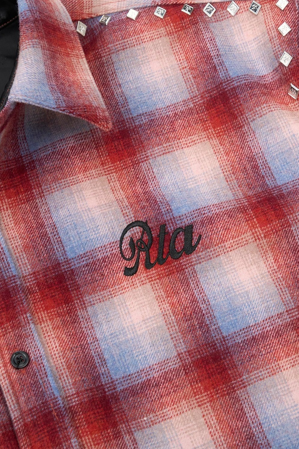 Probus Rta Rynor Cropped Button Up Shirt | Red Plaid Rta Rynor Cropped Button Up Shirt | Red Plaid RED