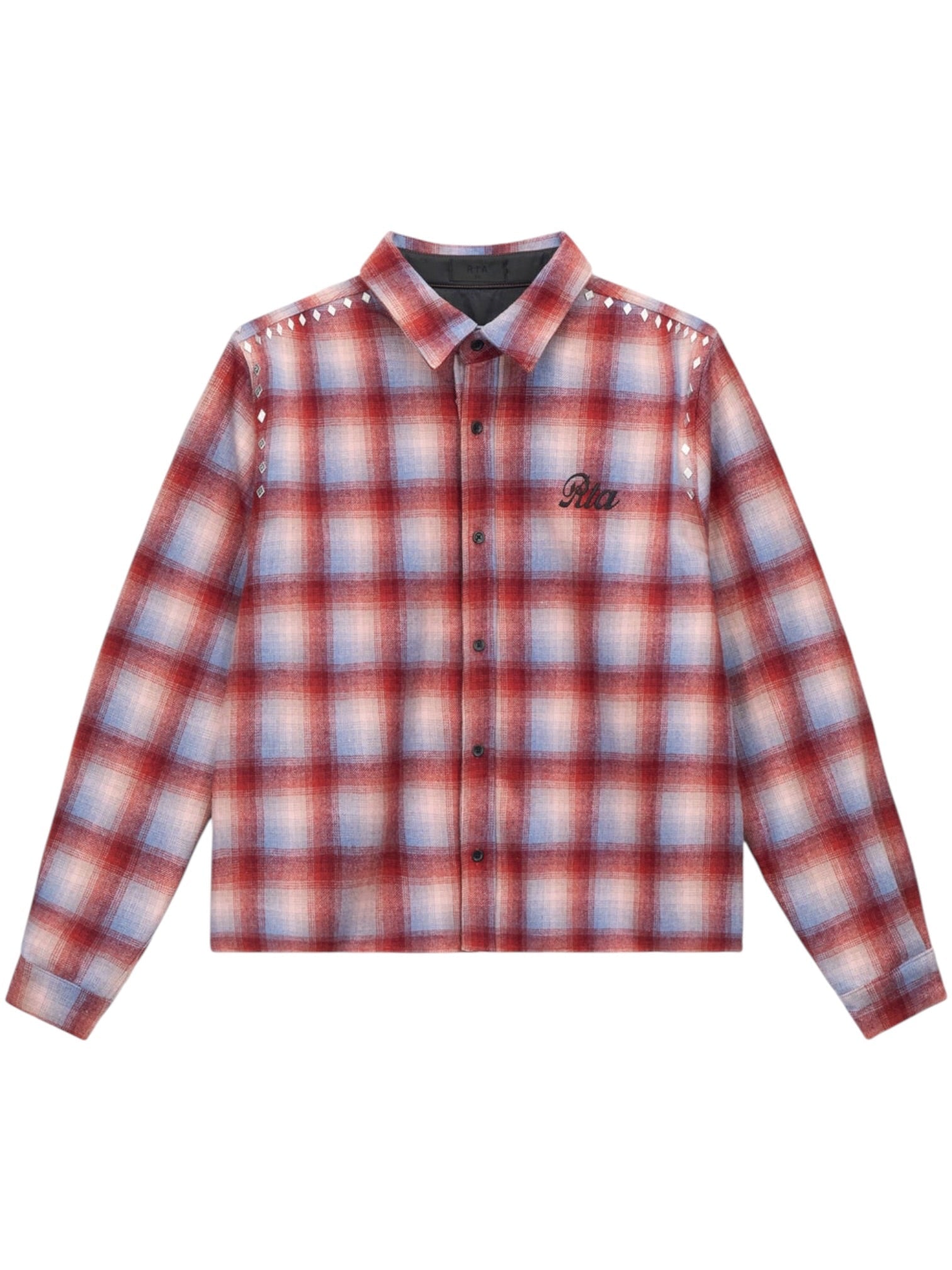 Probus Rta Rynor Cropped Button Up Shirt | Red Plaid Rta Rynor Cropped Button Up Shirt | Red Plaid RED