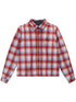 Probus Rta Rynor Cropped Button Up Shirt | Red Plaid Rta Rynor Cropped Button Up Shirt | Red Plaid RED