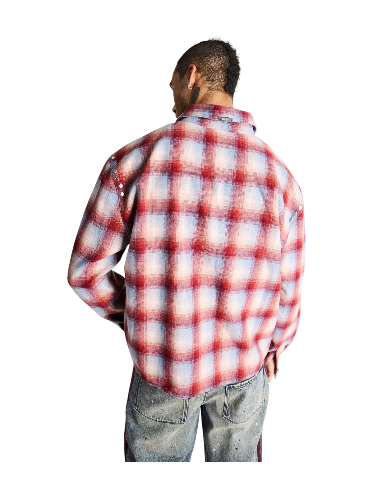 Probus Rta Rynor Cropped Button Up Shirt | Red Plaid Rta Rynor Cropped Button Up Shirt | Red Plaid RED