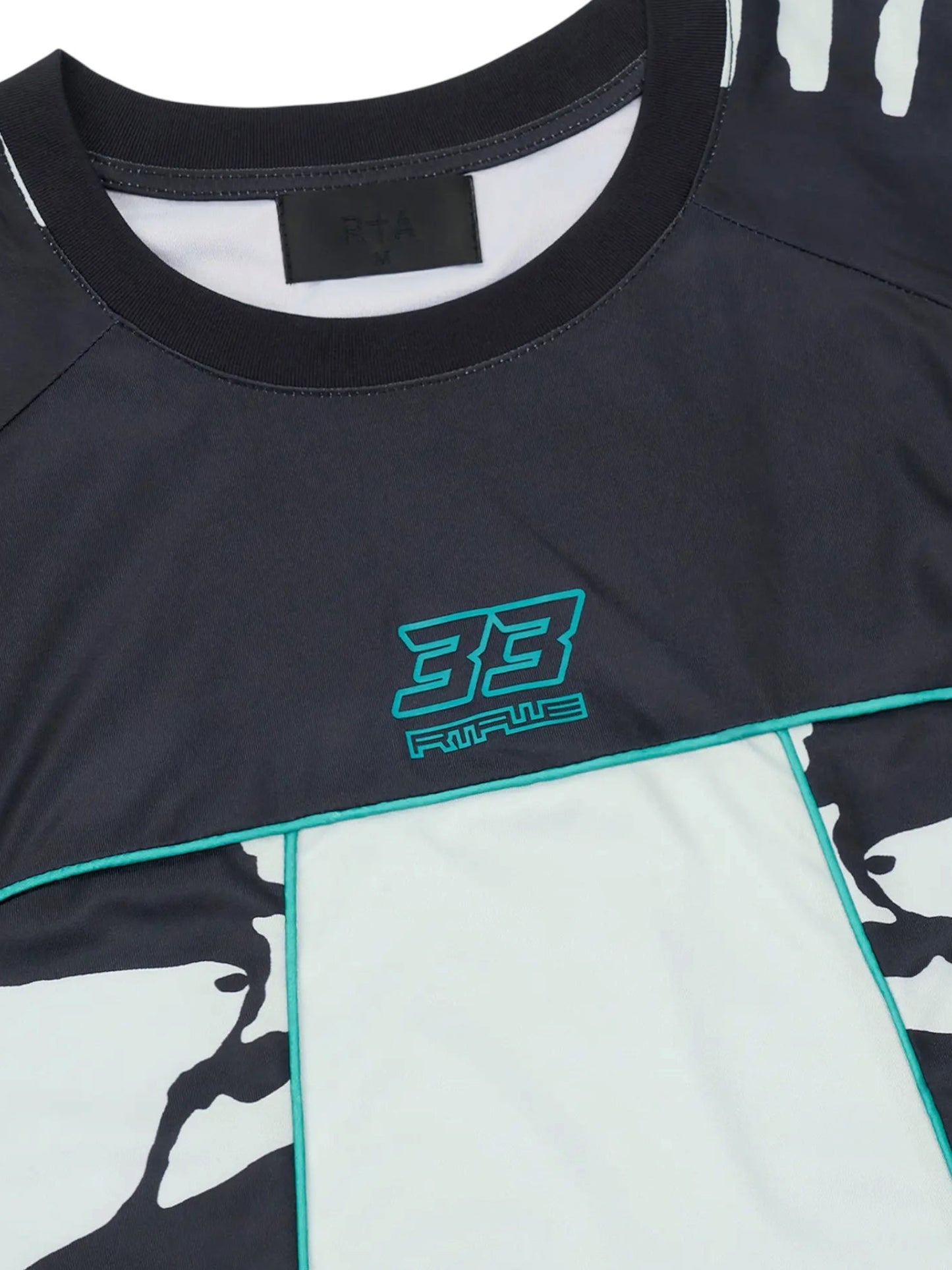 RTA Soren Bike Tee Black Light Teal Racing