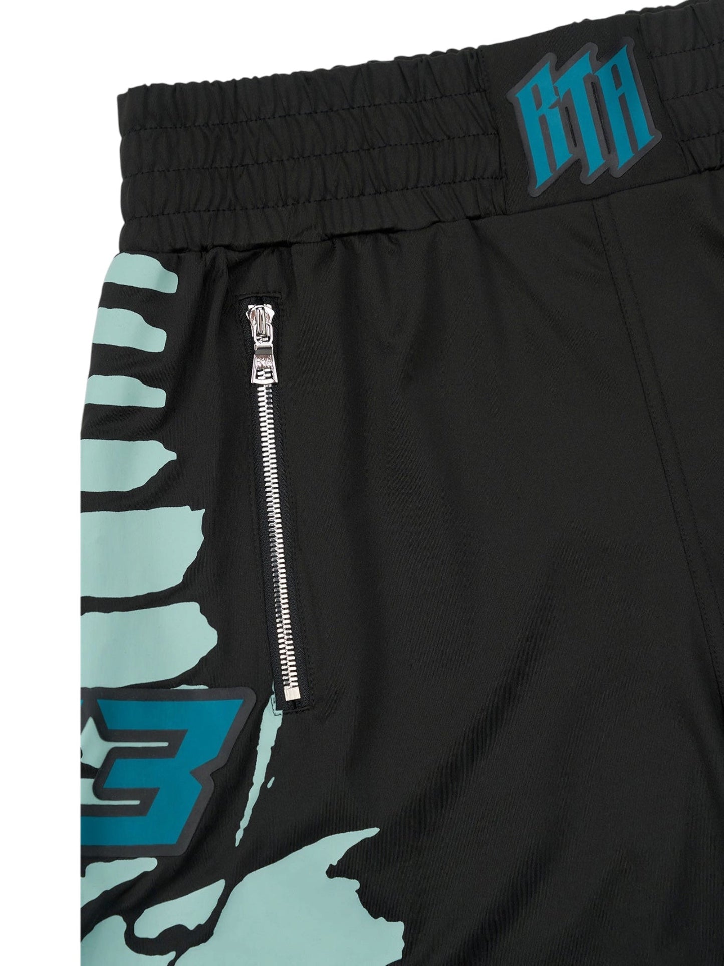 RTA Udo Boxing Short Black Light Teal Racing