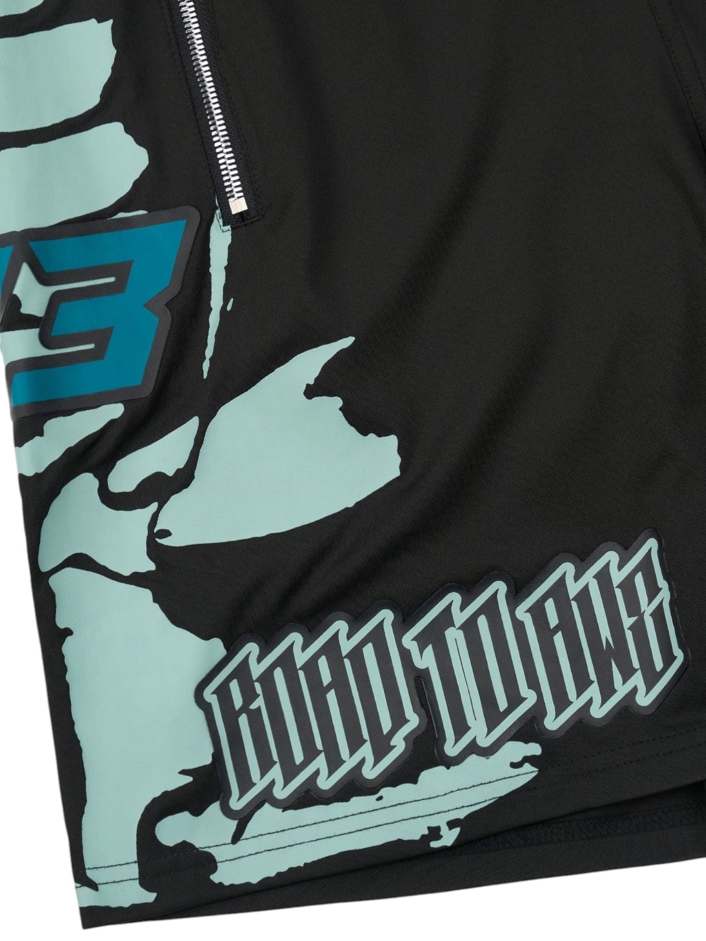 RTA Udo Boxing Short Black Light Teal Racing