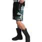RTA Udo Boxing Short Black Light Teal Racing