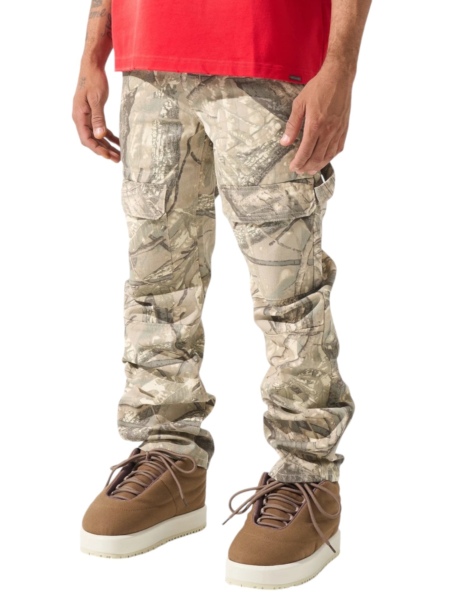 Serenede Elk Baggy Jeans Camo