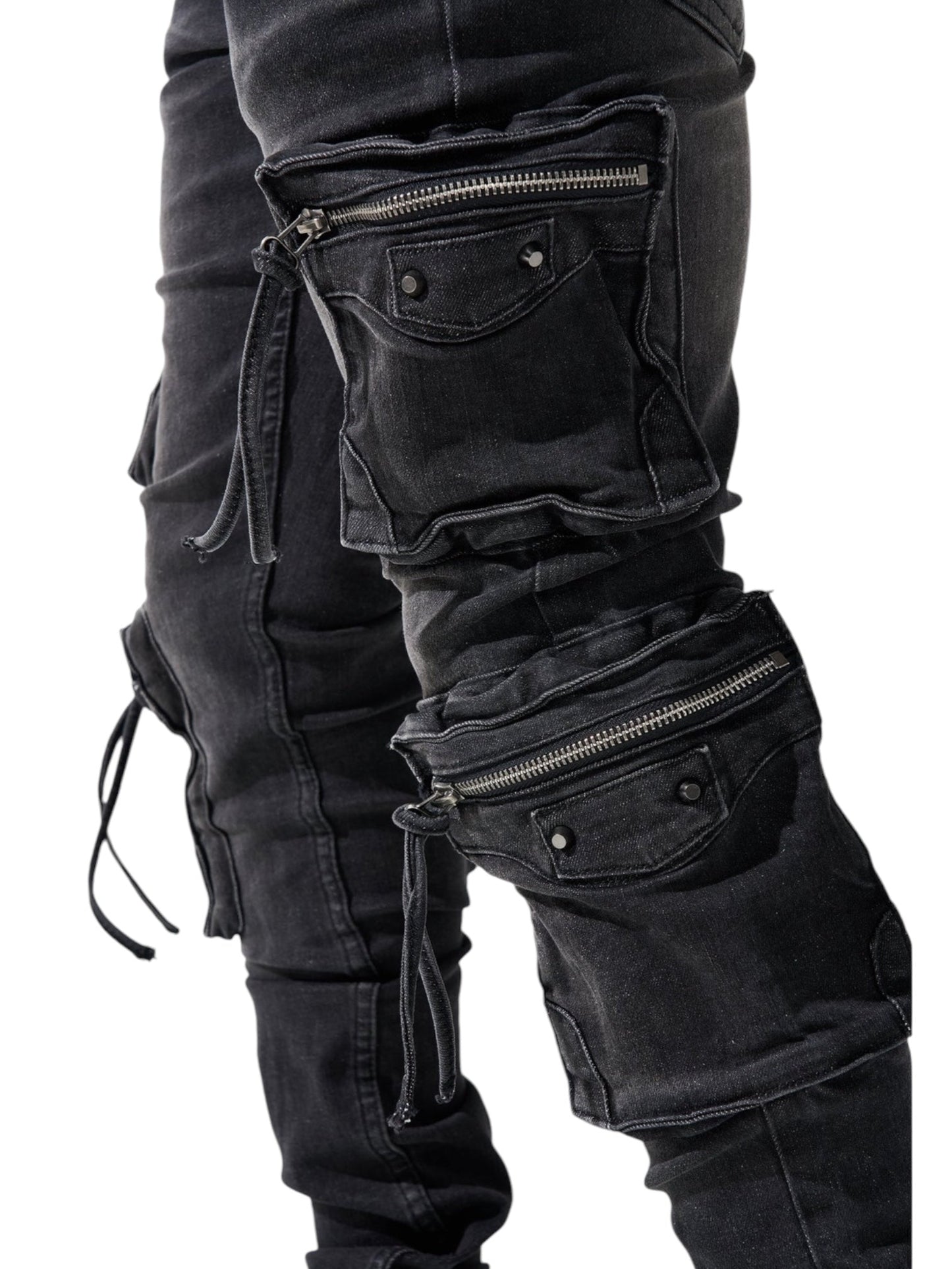 Serenede Poppy Cargo Jeans Black