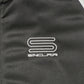 A close-up of the Sinclair SMT190 Tech Logo Track Jacket Black highlights the SINCLAIR logo: two stacked horizontal lines with "SINCLAIR" in white, expertly embroidered on the garment.