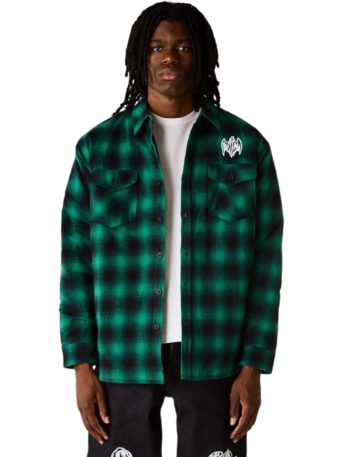 Warren Lotas Reaper with Sword Quilted Lined  Flannel Grn