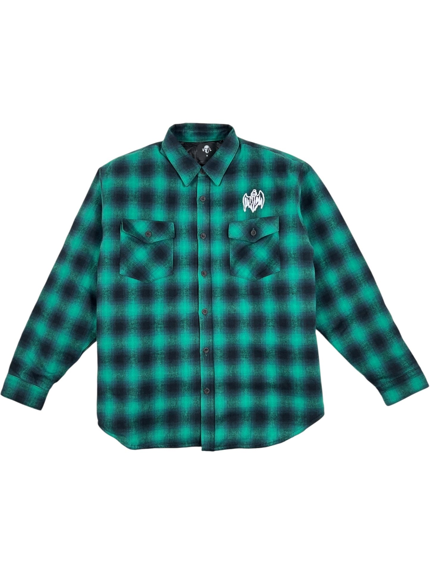 Warren Lotas Reaper with Sword Quilted Lined  Flannel Grn